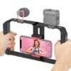 ZODUCT Rig Smartphone Video Stabilizer Mount for Video, Film Maker, Rig Phone, Handle Grip Bracket Holder Mount Compatible with iPhone and Android