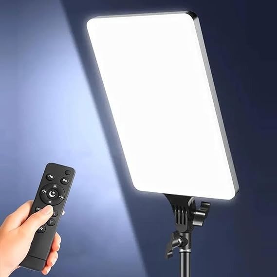 LED Video Light 19 inch with Remote Control, 3 Colors Dimmable Fill Light 3200k-6500k For Photography & Videography