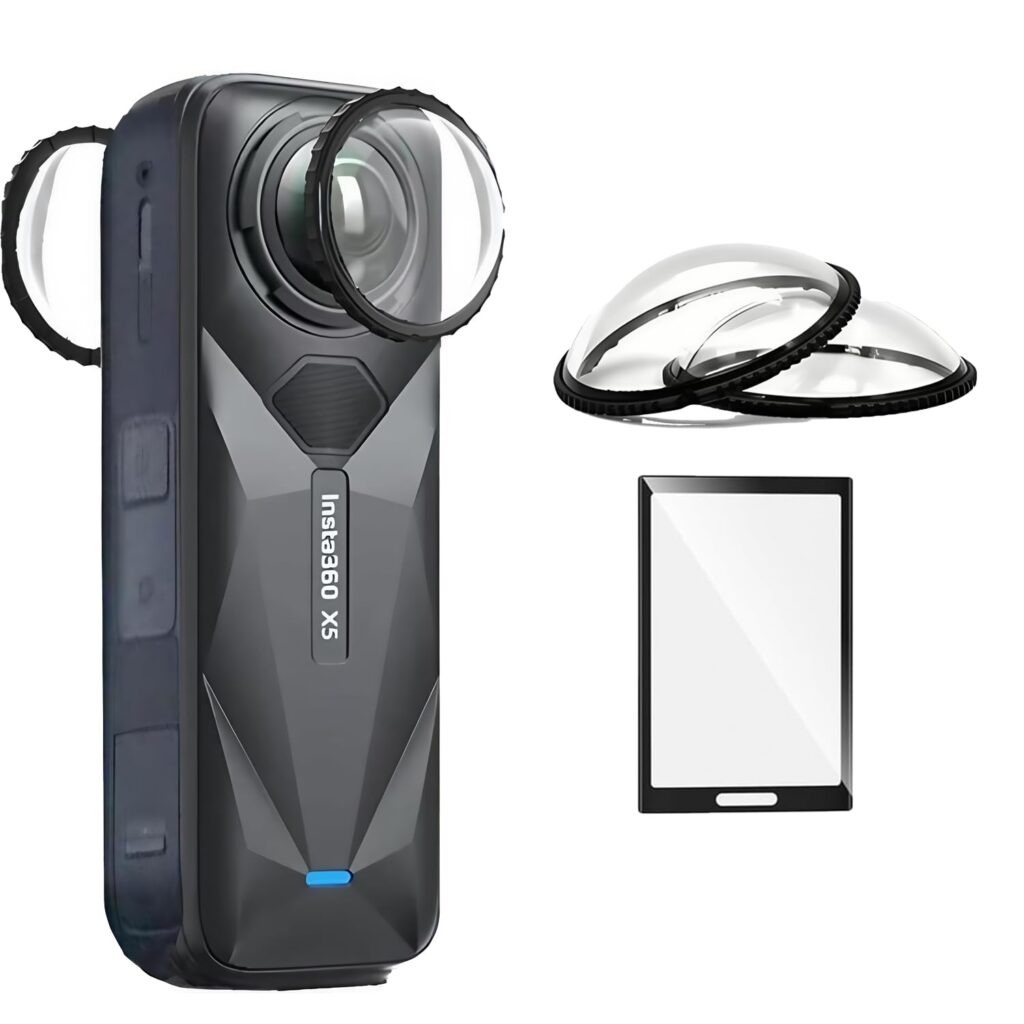 Insta360 X5 Dual Lens Guard with Screen Protector Tempered for Insta360 X5 Action Camera