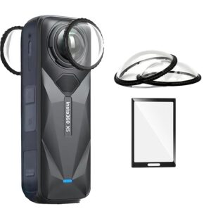Insta360 X5 Dual Lens Guard with Screen Protector Tempered for Insta360 X5 Action Camera