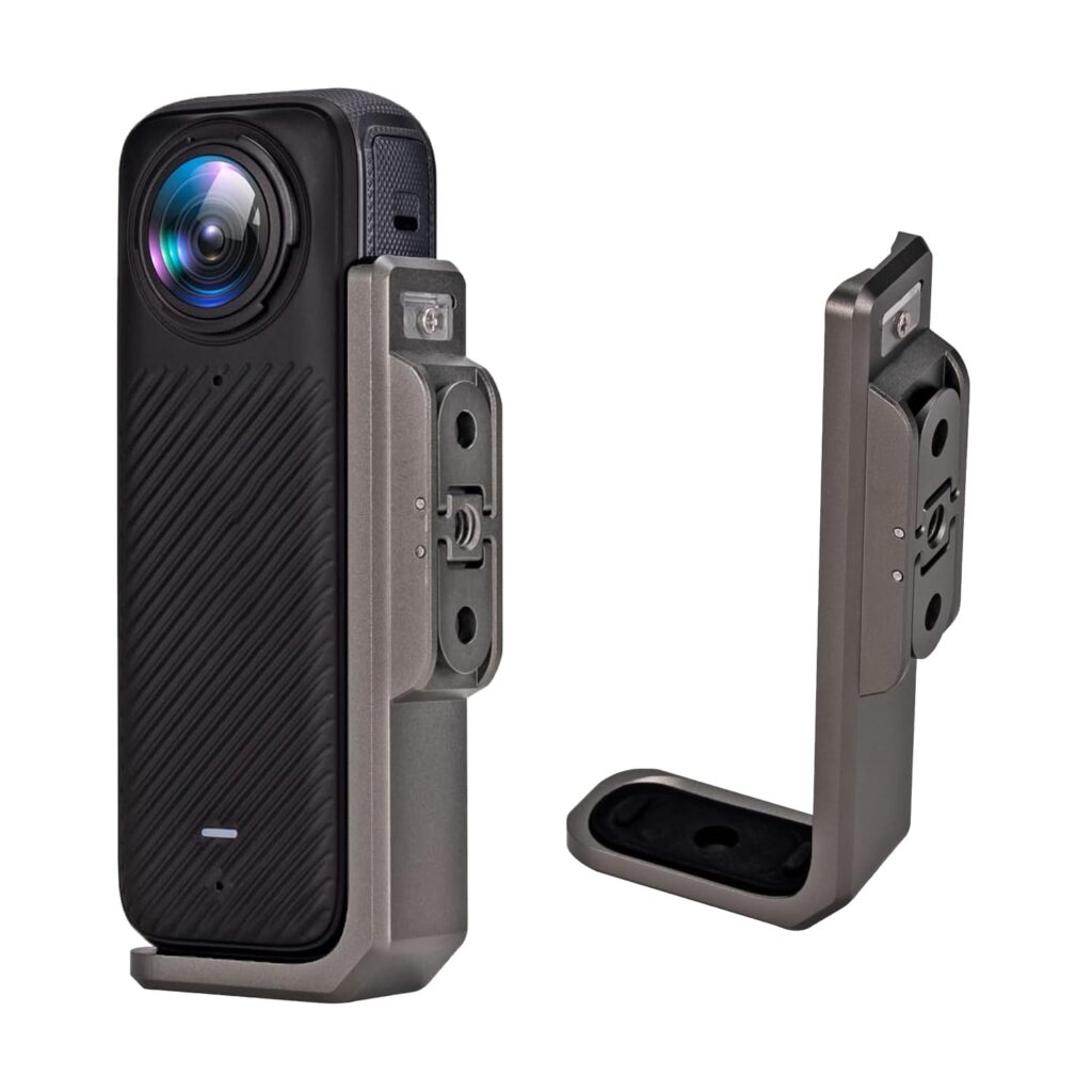 Horizontal Action Camera Mount, Compatible with X5 & X4, L Plate for insta360 accessories