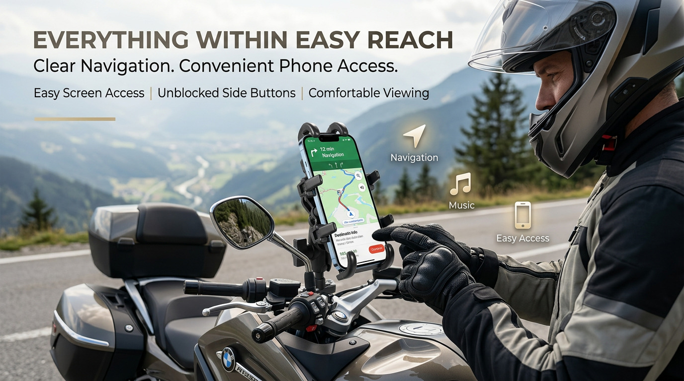 360° Rotatable Motorcycle Phone Holder